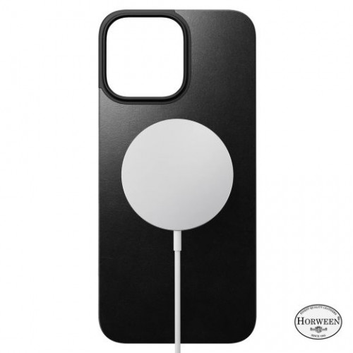 Чохол-накладка (шкіряний) Apple iPhone 16 Pro Max NOMAD Horween® Magnetic Leather Magnetic Leather Back with Magsafe Black