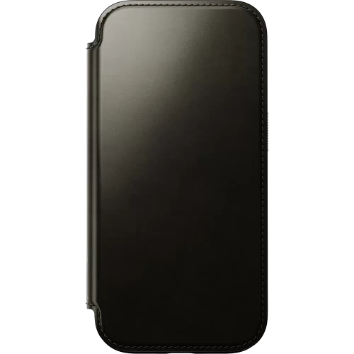 Чехол-книжка (кожаный) Apple iPhone 16 Pro NOMAD Horween® Modern Leather Folio with Magsafe Green Chrome