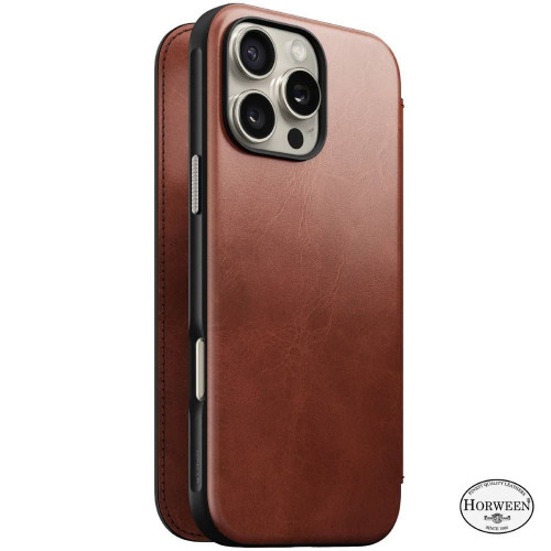 Чохол-книжка (шкіряний) Apple iPhone 16 Pro Max NOMAD Horween® Modern Leather Folio with Magsafe Olde Dublin