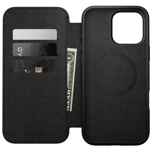 Чехол-книжка (кожаный) Apple iPhone 16 Pro NOMAD Modern Leather Folio with Magsafe English Tan