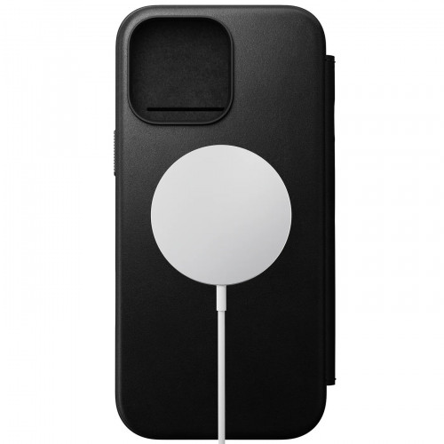 Чехол-книжка (кожаный) Apple iPhone 16 Pro NOMAD Modern Leather Folio with Magsafe Black