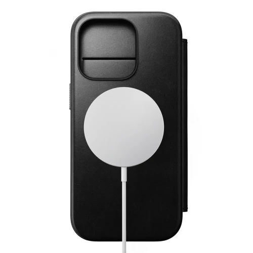 Чехол-книжка (кожаный) Apple iPhone 16 Pro NOMAD Horween® Modern Leather Folio with Magsafe Black