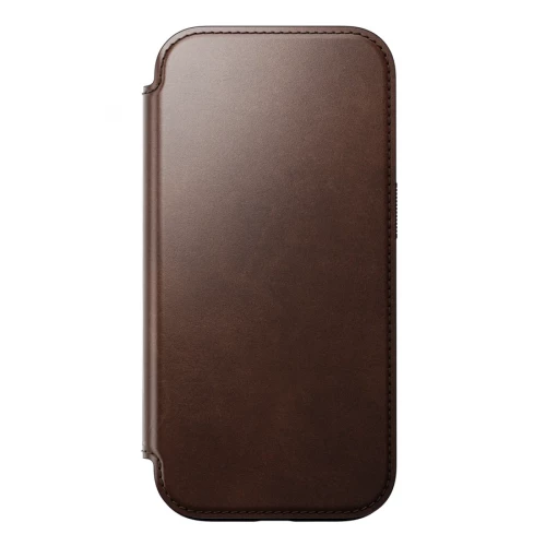Чехол-книжка (кожаный) Apple iPhone 16 Pro Max NOMAD Horween® Modern Leather Folio with Magsafe Rustic Brown