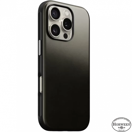 Чохол-накладка (шкіряний) Apple iPhone 16 Pro Max NOMAD Horween® Modern Leather Case with Magsafe Green Chrome