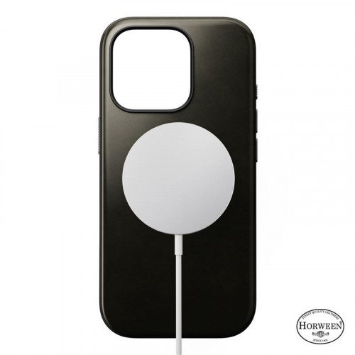 Чохол-накладка (шкіряний) Apple iPhone 16 Pro Max NOMAD Horween® Modern Leather Case with Magsafe Green Chrome
