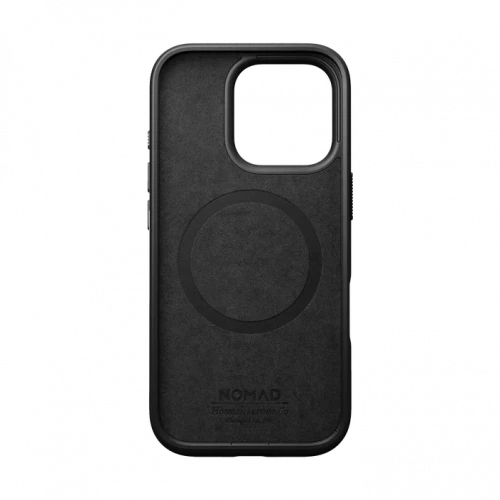 Чехол-накладка (кожаный) Apple iPhone 16 Pro Max NOMAD Horween® Modern Leather Case with Magsafe Black