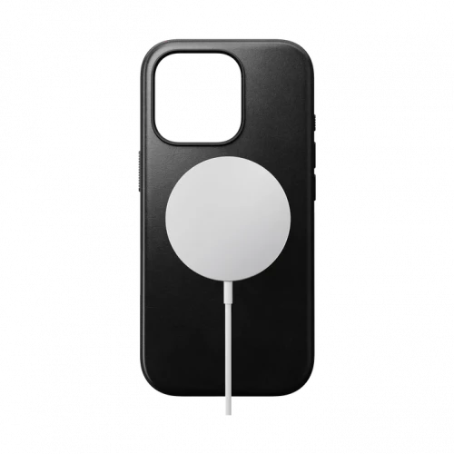 Чехол-накладка (кожаный) Apple iPhone 16 Pro Max NOMAD Horween® Modern Leather Case with Magsafe Black