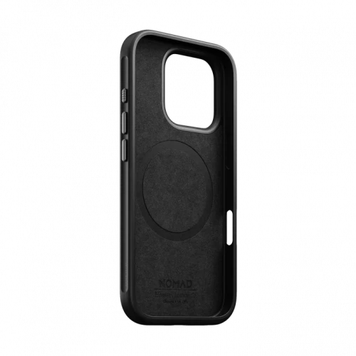 Чехол-накладка (кожаный) Apple iPhone 16 Pro Max NOMAD Horween® Modern Leather Case with Magsafe Black
