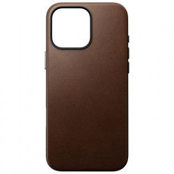 Чехол-накладка (кожаный) Apple iPhone 16 Pro NOMAD Traditional Leather Case with Magsafe Brown