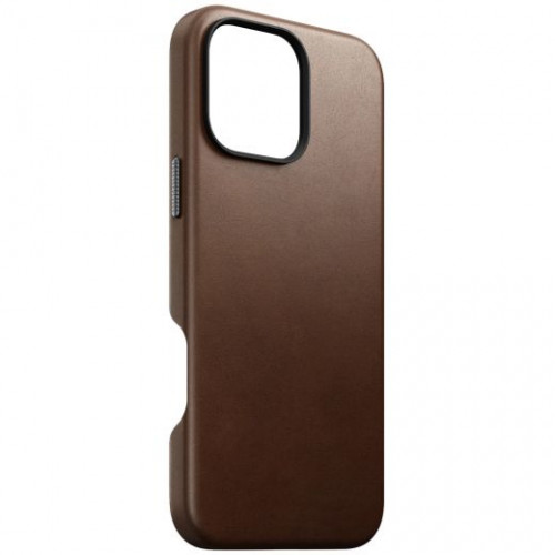 Чехол-накладка (кожаный) Apple iPhone 16 Pro NOMAD Traditional Leather Case with Magsafe Brown
