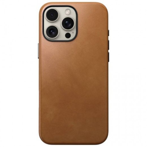 Чохол-накладка (шкіряний) Apple iPhone 16 Pro NOMAD Traditional Leather Case with Magsafe English Tan