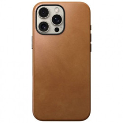 Чехол-накладка (кожаный) Apple iPhone 16 Pro Max NOMAD Traditional Leather Case with Magsafe English Tan