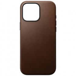 Чехол-накладка (кожаный) Apple iPhone 16 Pro NOMAD Modern Leather Case with Magsafe Brown