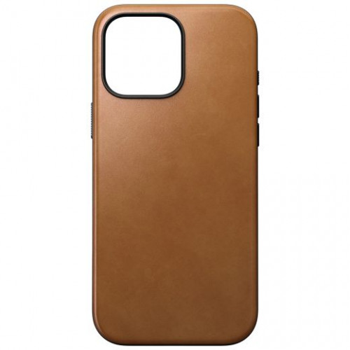 Чохол-накладка (шкіряний) Apple iPhone 16 Pro Max NOMAD Modern Leather Case with Magsafe English Tan