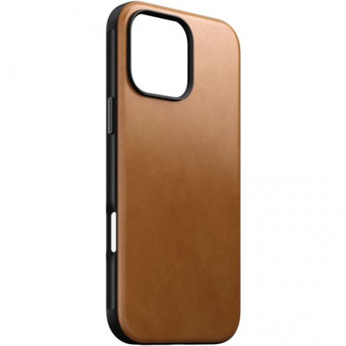 Чохол-накладка (шкіряний) Apple iPhone 16 Pro Max NOMAD Modern Leather Case with Magsafe English Tan