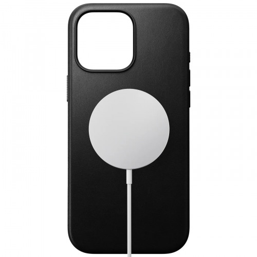 Чохол-накладка (шкіряний) Apple iPhone 16 Pro Max NOMAD Modern Leather Case with Magsafe Black
