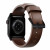 NOMAD Horween® Apple Watch 46/49mm Modern Band Black Hardware Rustic Brown