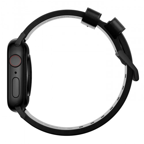 NOMAD Horween® Apple Watch 46/49mm Modern Band Black Hardware Black