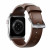 NOMAD Horween® Apple Watch 46/49mm Modern Band Silver Hardware Rustic Brown