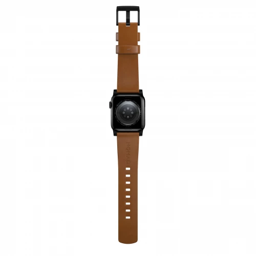 NOMAD Apple Watch 46/49mm Modern Band Black Hardware English Tan
