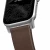NOMAD Apple Watch 46/49mm Modern Band Silver Hardware Brown