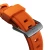 NOMAD Apple Watch 46/49mm Rugged Band Silver Hardware Ultra Orange