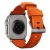 NOMAD Apple Watch 46/49mm Rugged Band Silver Hardware Ultra Orange