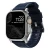 NOMAD Apple Watch 46/49mm Rugged Band Silver Hardware Atlantic Blue