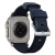 NOMAD Apple Watch 46/49mm Rugged Band Silver Hardware Atlantic Blue