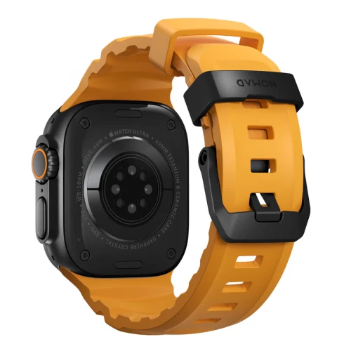 NOMAD Apple Watch 46/49mm Rocky Point Band Black Titanium Hardware Sol