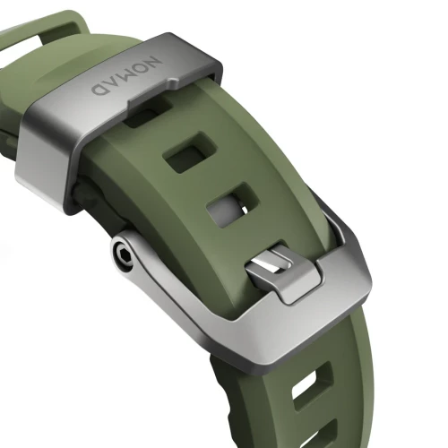 NOMAD Apple Watch 46/49mm Rocky Point Band Natural Titanium Hardware Forest