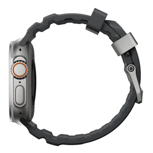 NOMAD Apple Watch 46/49mm Rocky Point Band Natural Titanium Hardware Storm