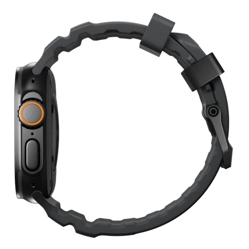 NOMAD Apple Watch 46/49mm Rocky Point Band Black Titanium Hardware Storm