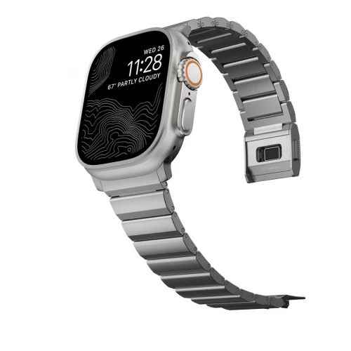 NOMAD Apple Watch 46/49mm Titanium Band Natural Hardware Natural