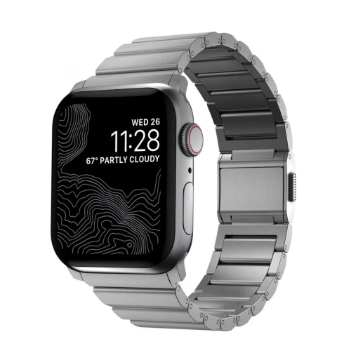 NOMAD Apple Watch 46/49mm Titanium Band Natural Hardware Natural
