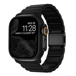 NOMAD Apple Watch 46/49mm Titanium Band Black Hardware Black