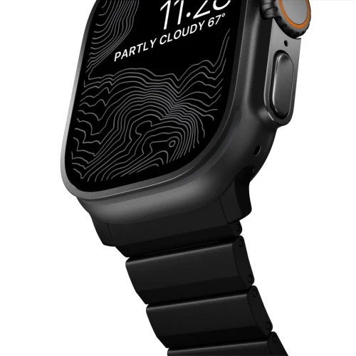 NOMAD Apple Watch 46/49mm Titanium Band Black Hardware Black