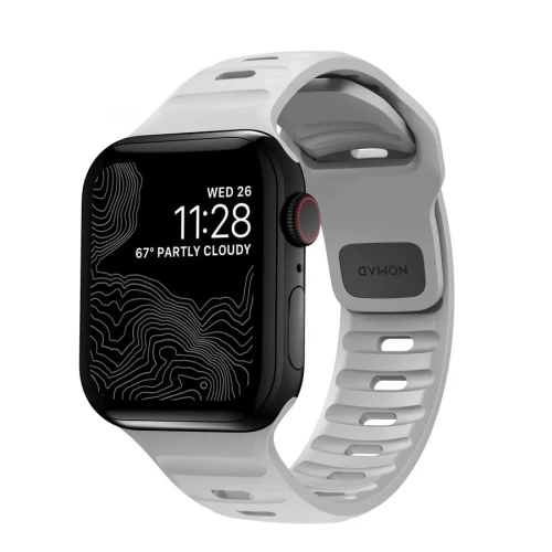 NOMAD Apple Watch 46/49mm Sport Band Waterproof Lunar Gray
