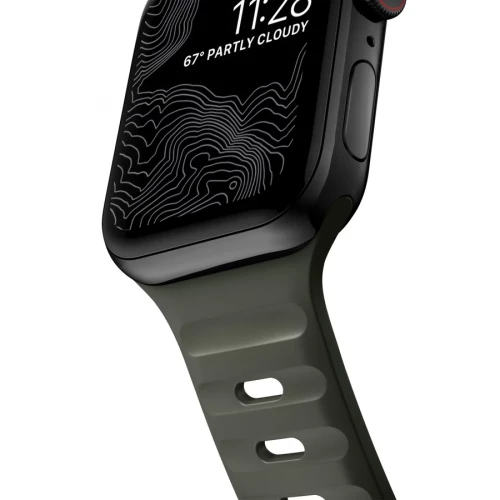 NOMAD Apple Watch 41/42mm Sport Band Waterproof Ash Green