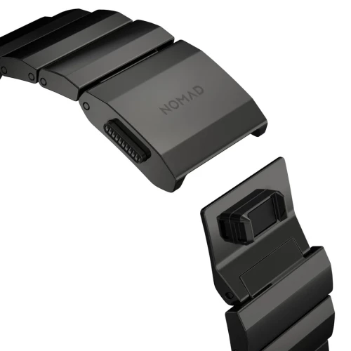 NOMAD Apple Watch 46/49mm Steel Band Graphite Hardware Graphite