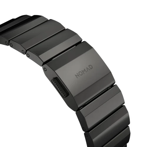 NOMAD Apple Watch 46/49mm Steel Band Graphite Hardware Graphite