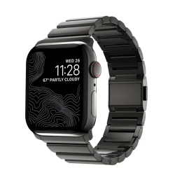 NOMAD Apple Watch 41/42mm Steel Band Graphite Hardware Graphite