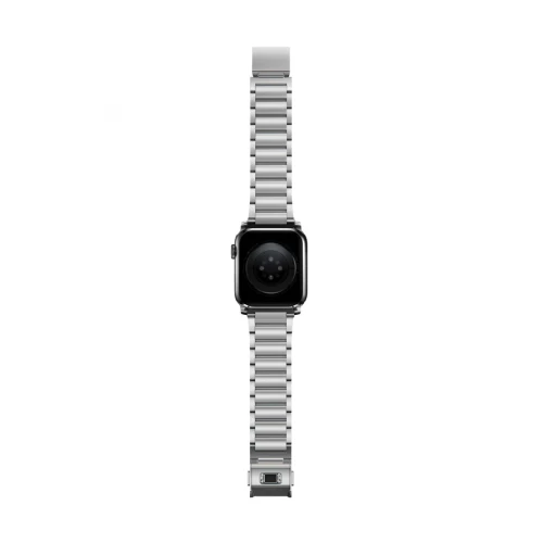 NOMAD Apple Watch 41/42mm Steel Band Silver Hardware Silver