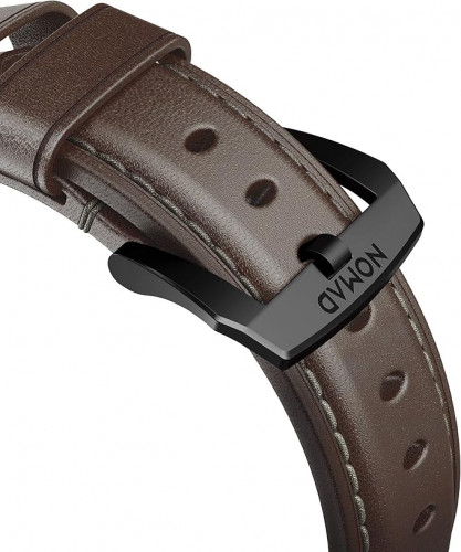 NOMAD Apple Watch 41/42mm Traditional Band Black Hardware Rustic Brown