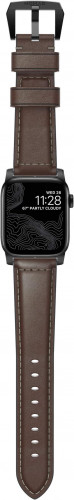 NOMAD Apple Watch 41/42mm Traditional Band Black Hardware Rustic Brown