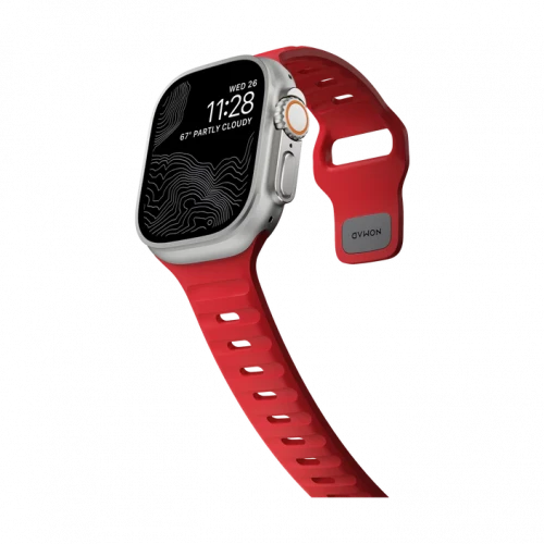 NOMAD Apple Watch 41/42mm Sport Band Waterproof Night Watch Red
