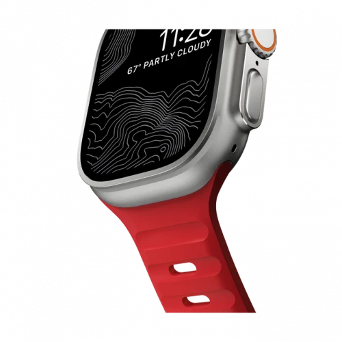 NOMAD Apple Watch 41/42mm Sport Band Waterproof Night Watch Red
