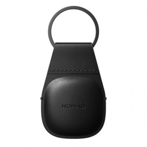 Брелок NOMAD Leather Keychain for Airtag Black