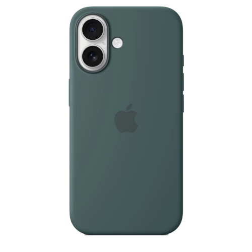 Чехол-накладка (силиконовый) для iPhone 16 Silicone Case High Copy with MagSafe & Button Lake Green