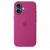 Чехол-накладка (силиконовый) для iPhone 16 Silicone Case High Copy with MagSafe & Button Fuchsia